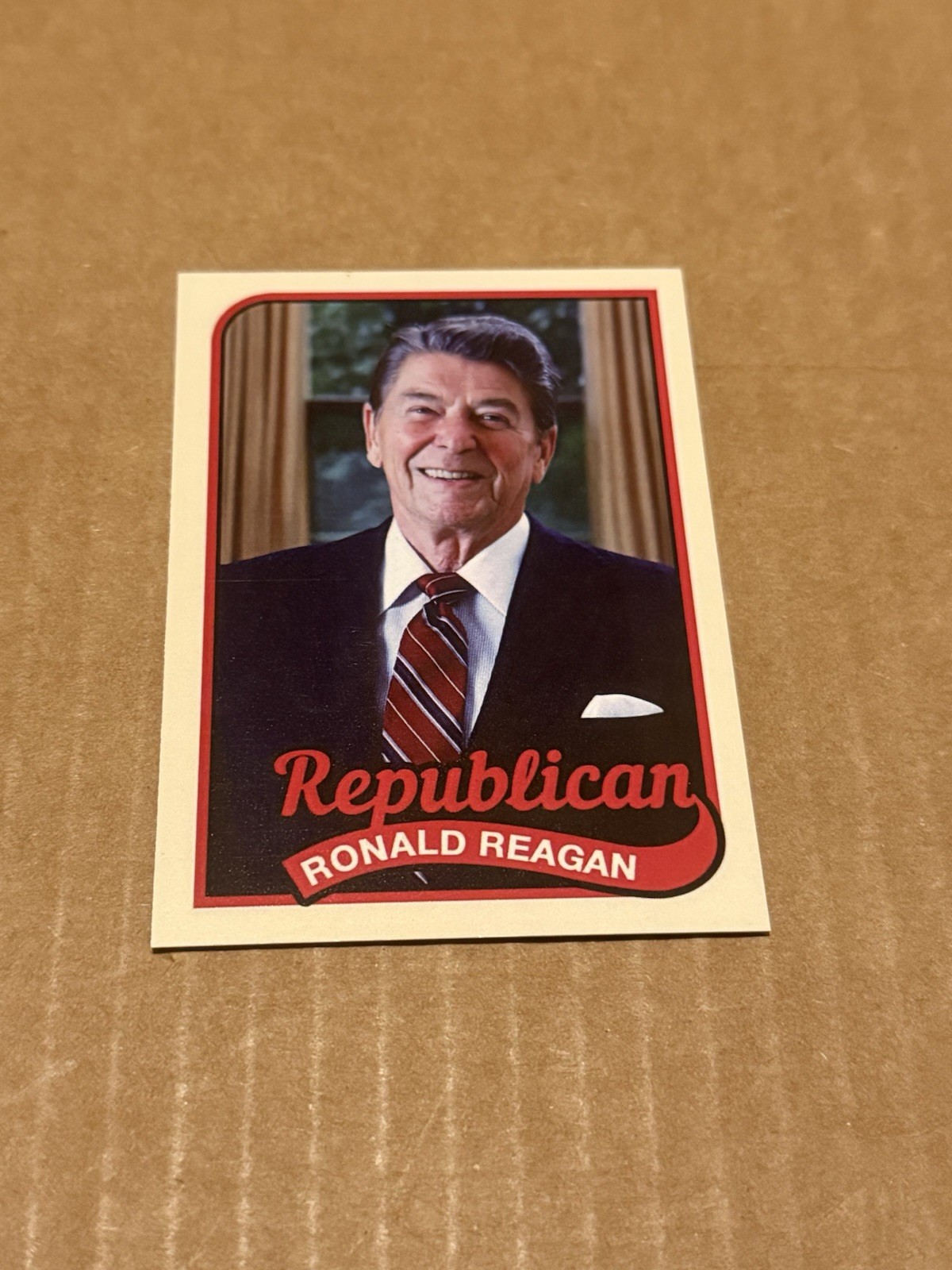 Ronald Reagan GOP Novelty Custom 1989 Style Presidential Baseball Card MAGA
