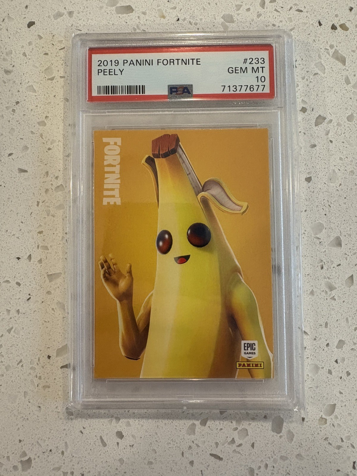 2019 Panini Fortnite Peely PSA 10 #233