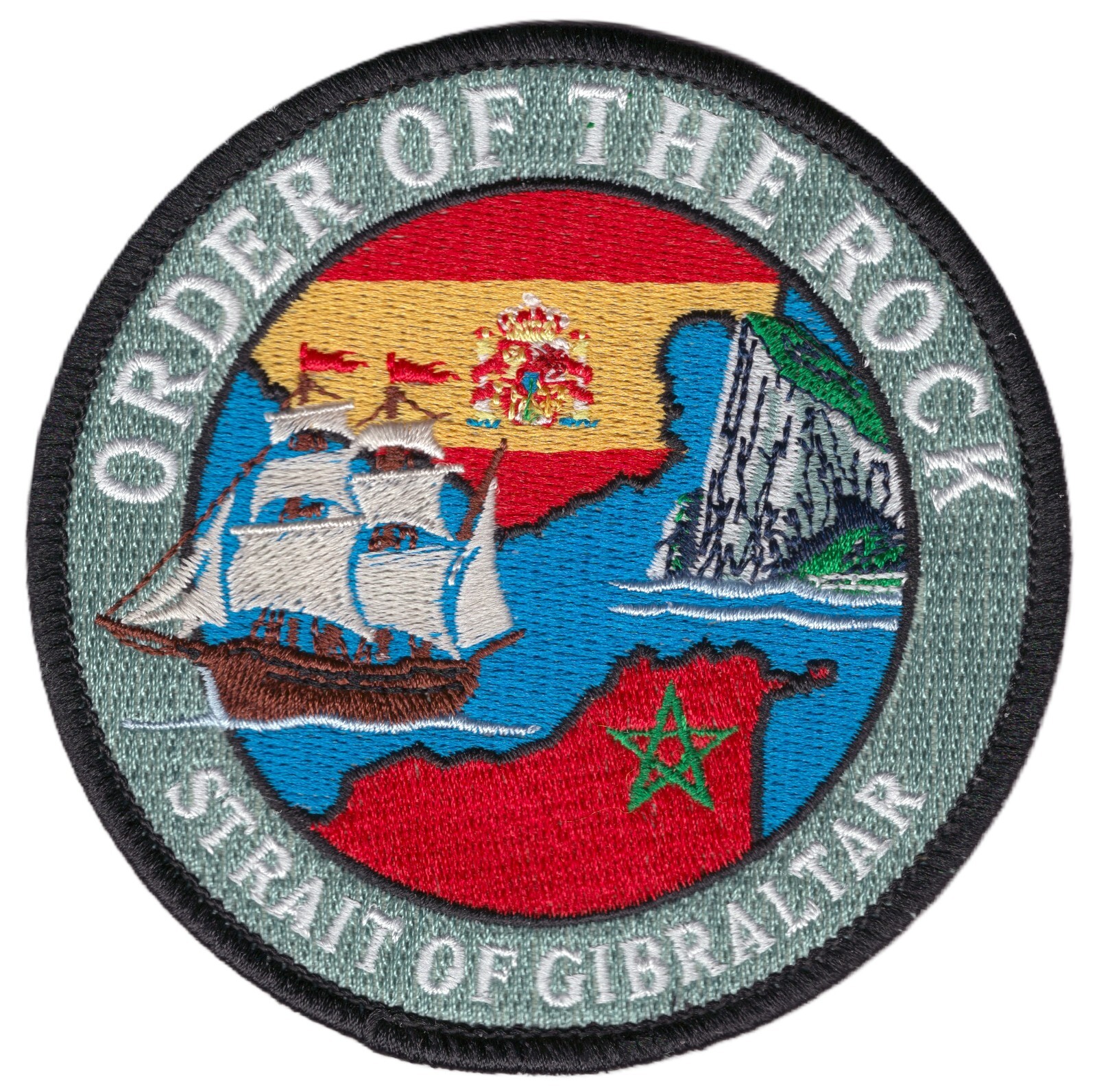 Order of the Rock-Straight of Gibraltar Embroidered Patch