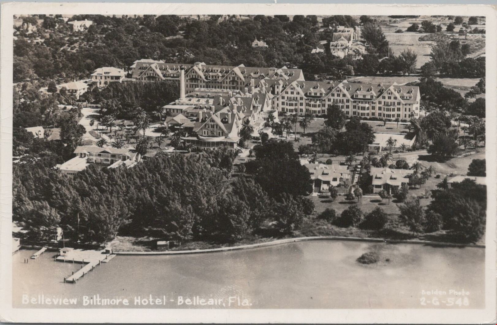 RPPC Postcard Belleview Biltmore Hotel Belleair FL 