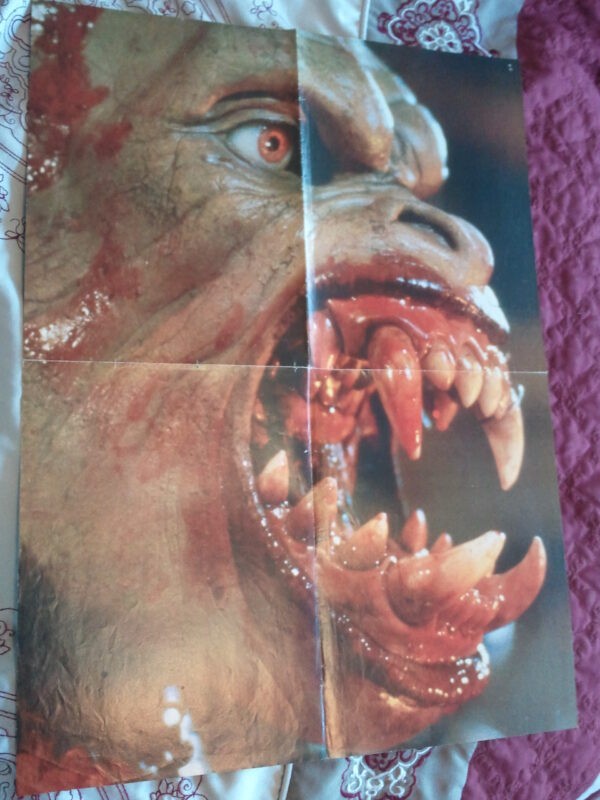 Rawhead Rex Poster 1 PINHOLES Heinrich von Schellendorf as Rex 1986 Clive Barker