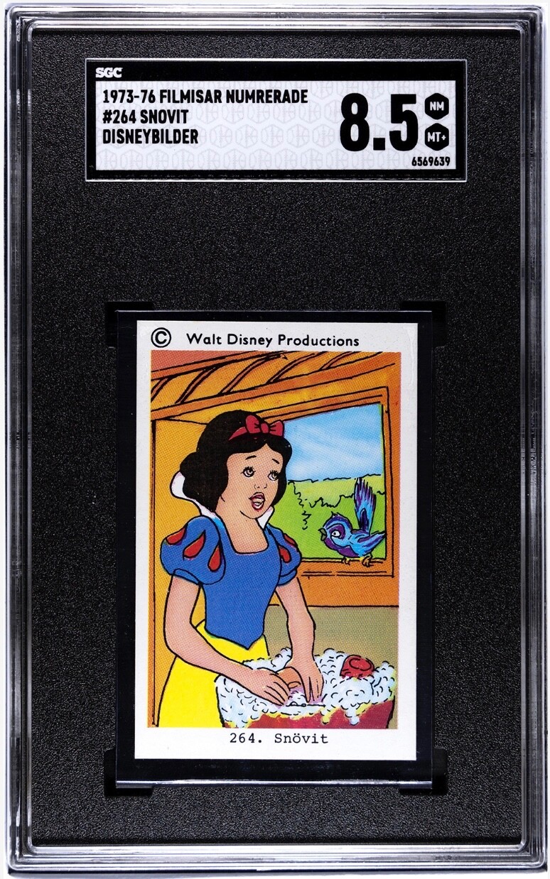 1973-76 SNOW WHITE Disney Trading Card Movie Disneybilder SGC 8.5 Pop 1 Highest