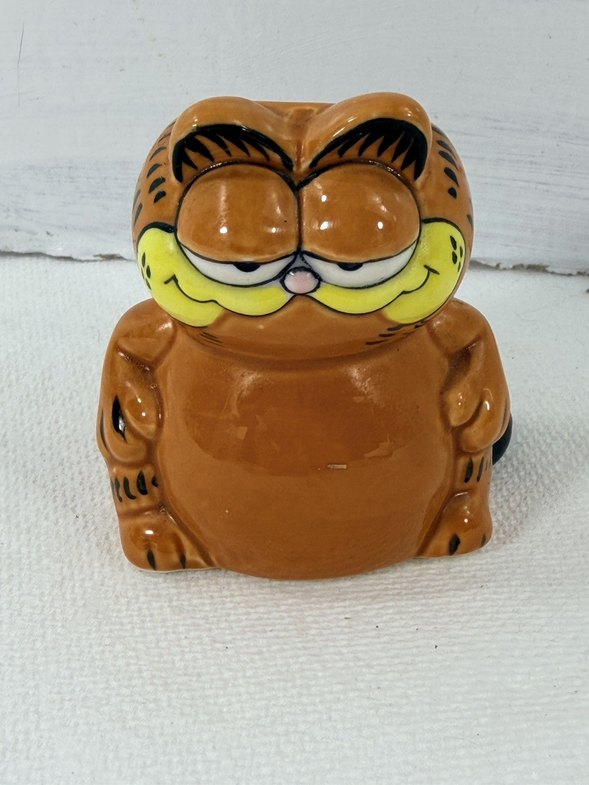 Enesco Giftware Vintage Garfield Toothpick Holder Korea Ceramic