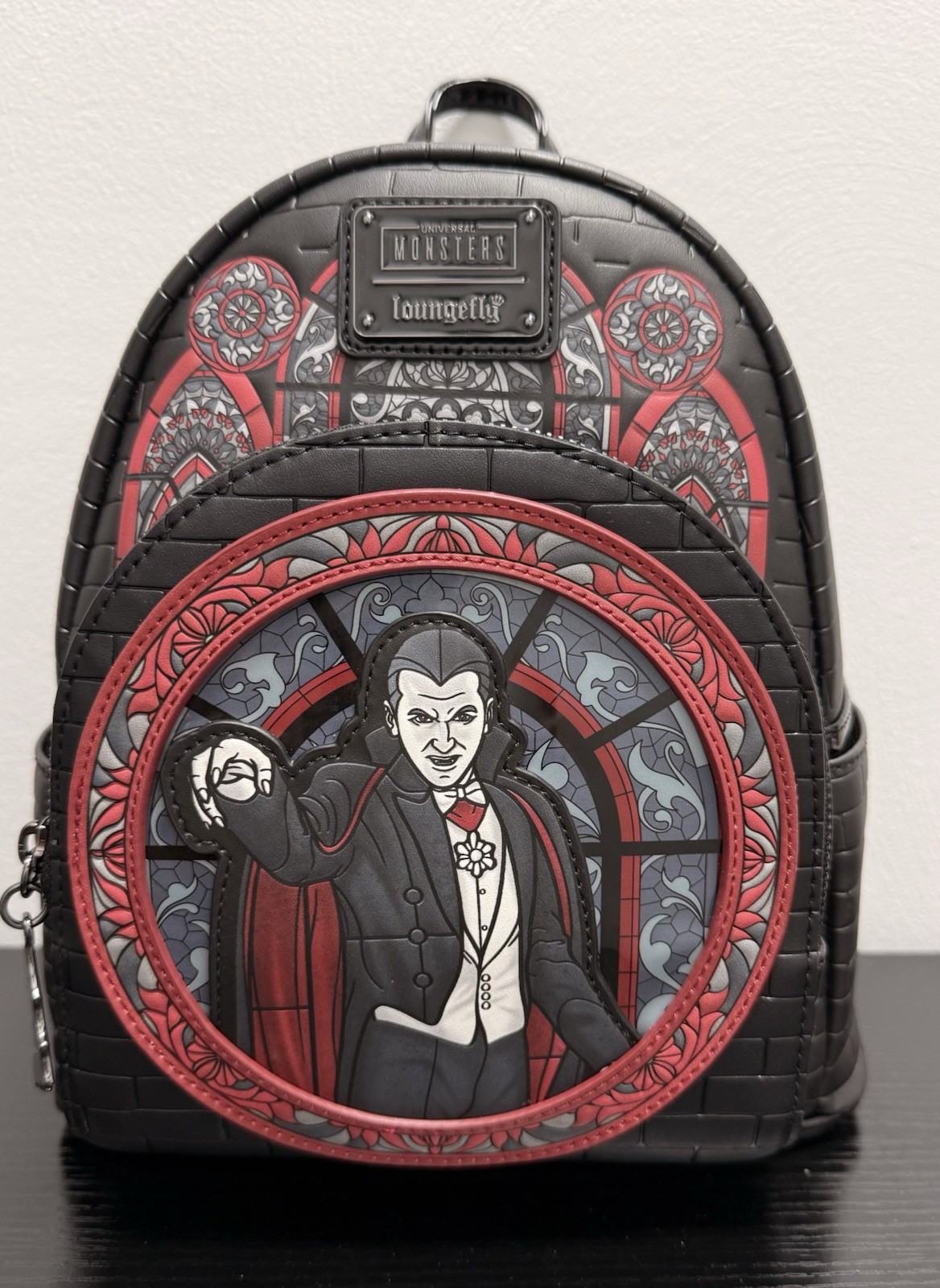 Loungefly Universal Monsters Dracula Stained Glass Mini Backpack
