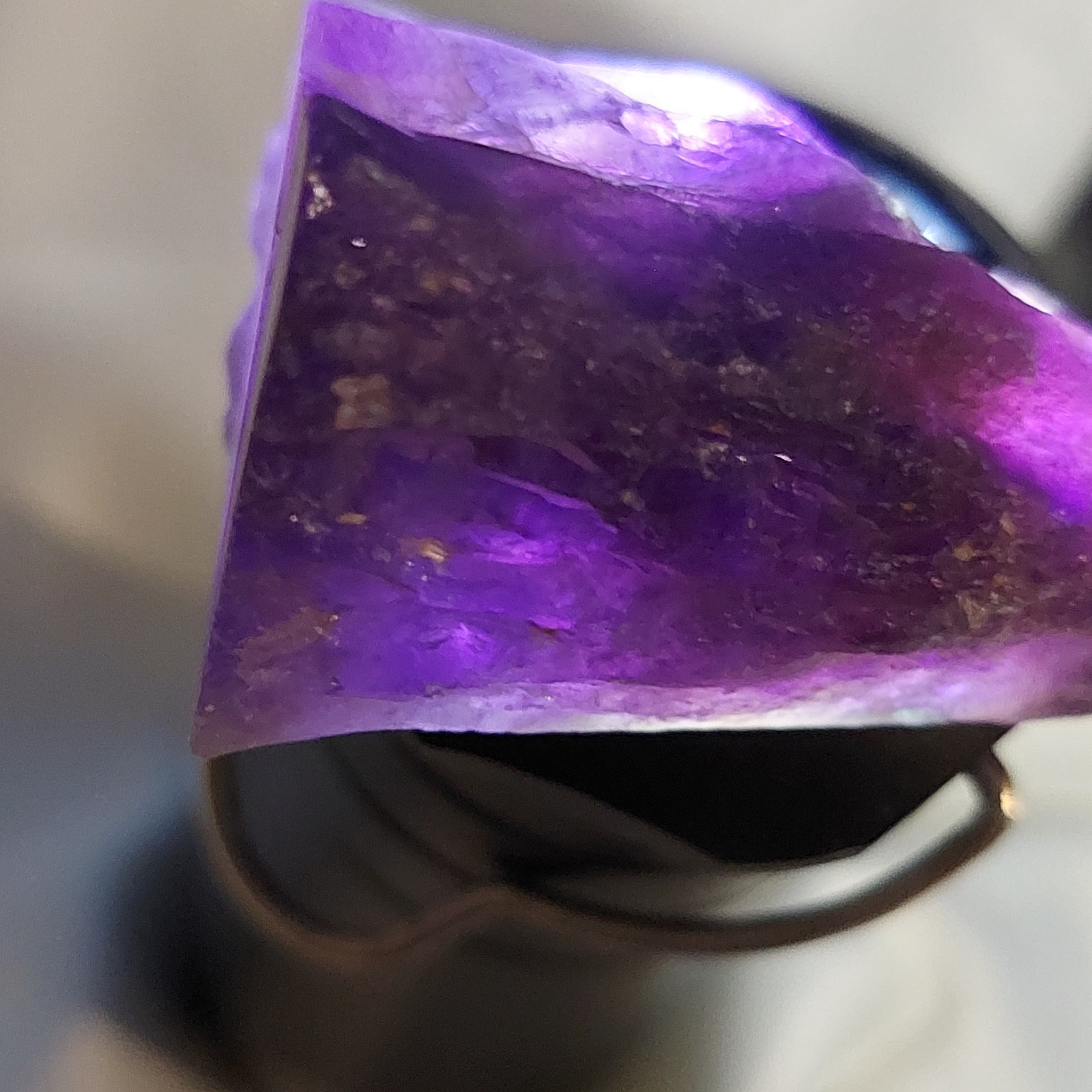 Rare Paraiba Lavender Purple Raw Tourmaline Crystal Gemstone Stone G2U