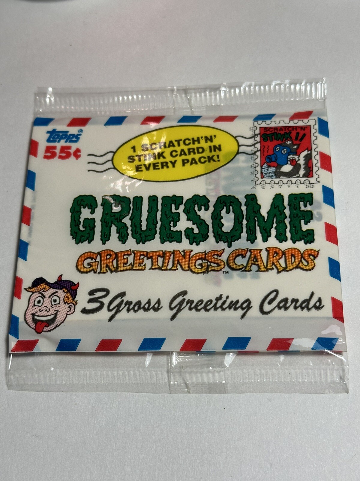 Sealed Unopened Pack 1992 Topps Gruesome Greetings Cards