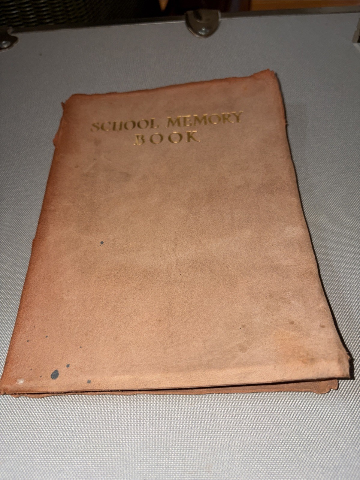 VTG Leather School Memory Scrapbook Yearbook Photo Book Antique Unused Saalfield VTG Leather School Memory Scrapbook Yearbook Photo Book Antique Unused Saalfield