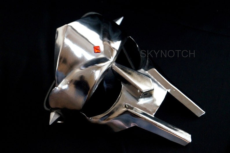 Antique MF Doom Mask Real Metal With Soft Back Covered Fully Wearable Handmade Antique MF Doom Mask Real Metal With Soft Back Covered Fully Wearable Handmade