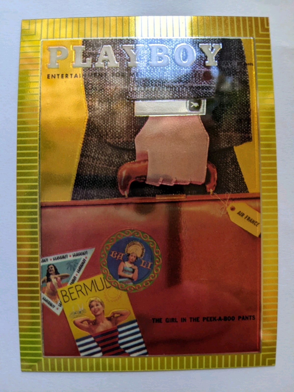 1995 Playboy Chromium Cover Card July 1956 Illustration 5/18