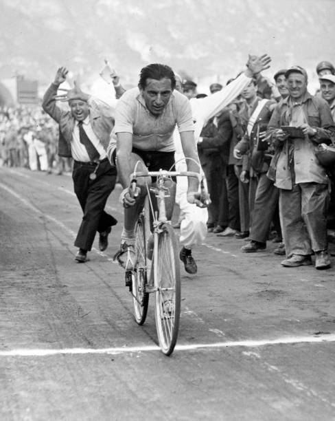 Stage winner Fausto Coppi Switzerland 1952 Old Photo