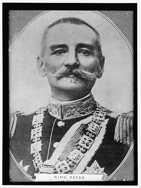 Photo:King Peter Serbia 1914 Military Uniform Royalty Portrait