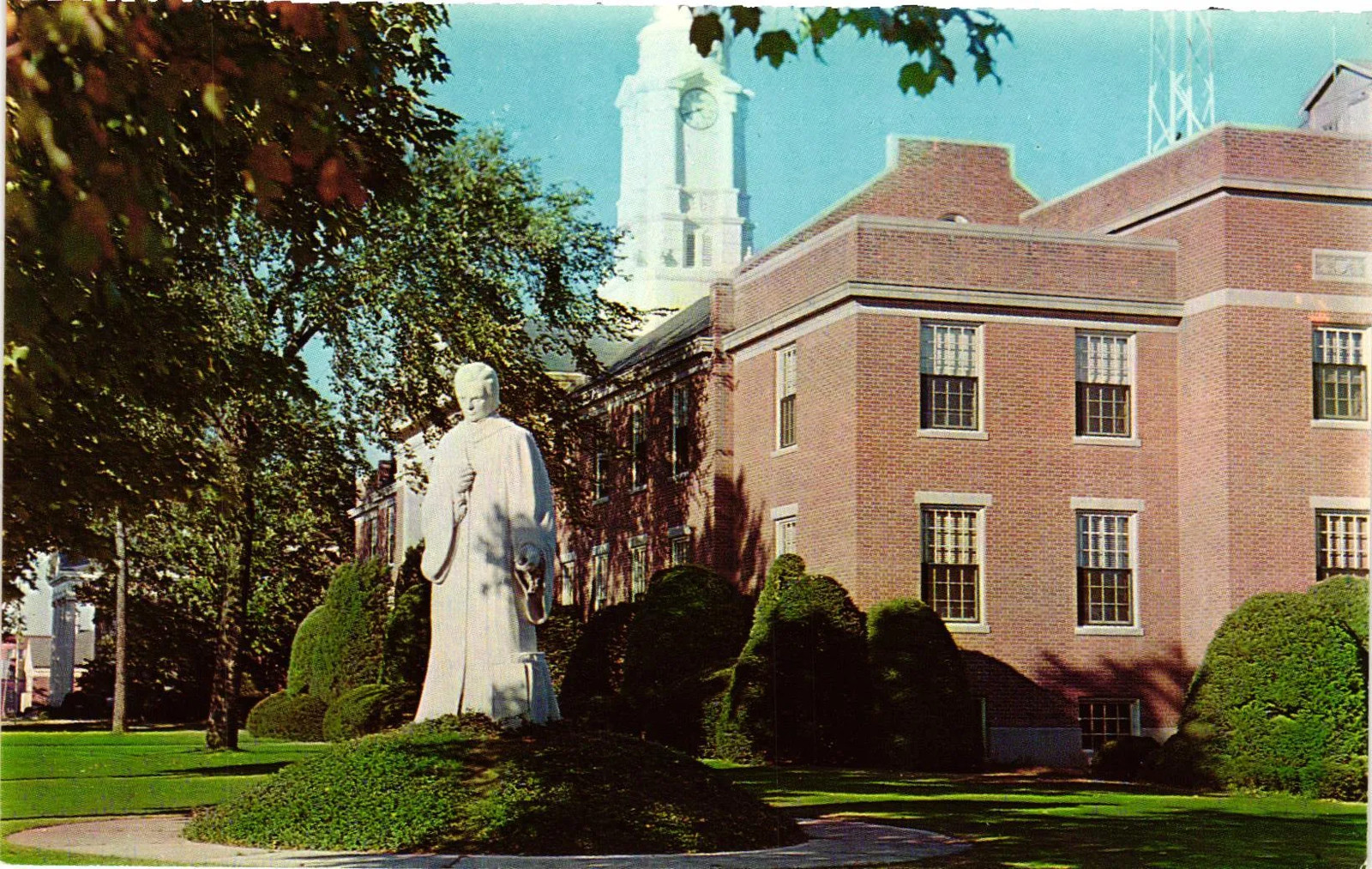 Vintage Postcard- Statue of Noah Webster, West Hartford, CT.
