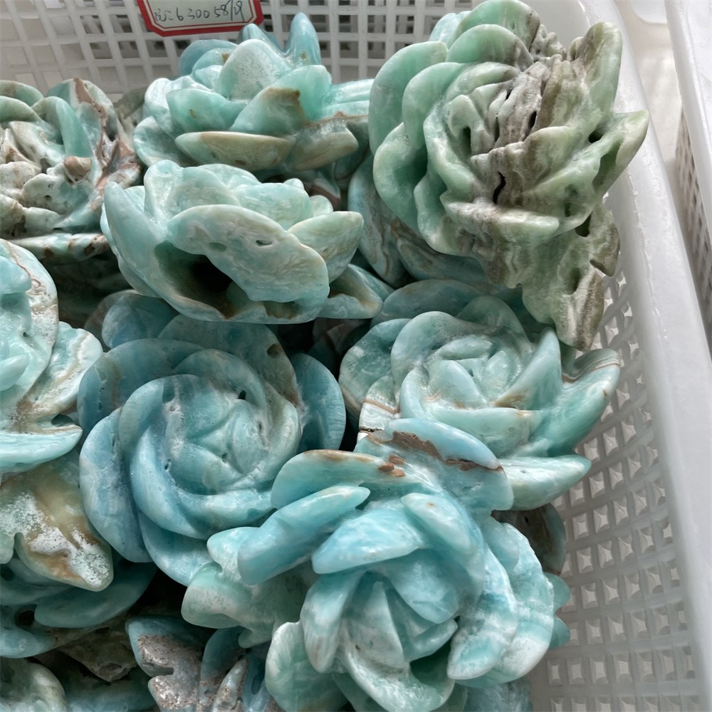 1pc Randomized delivery Wholesale Hemimorphite Flowers Quartz Crystal Decor
