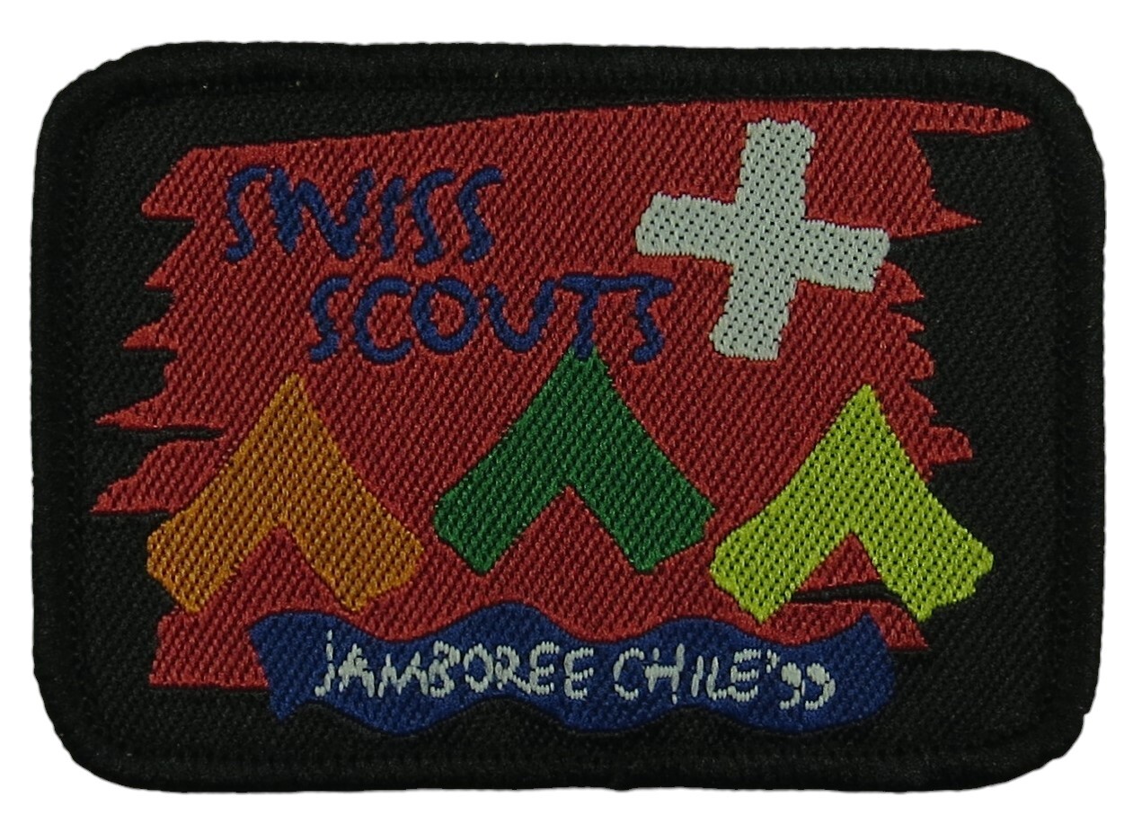 1998-1999 19th World Scout Jamboree Chile Swiss Contingent Patch BLK (WSJ667)
