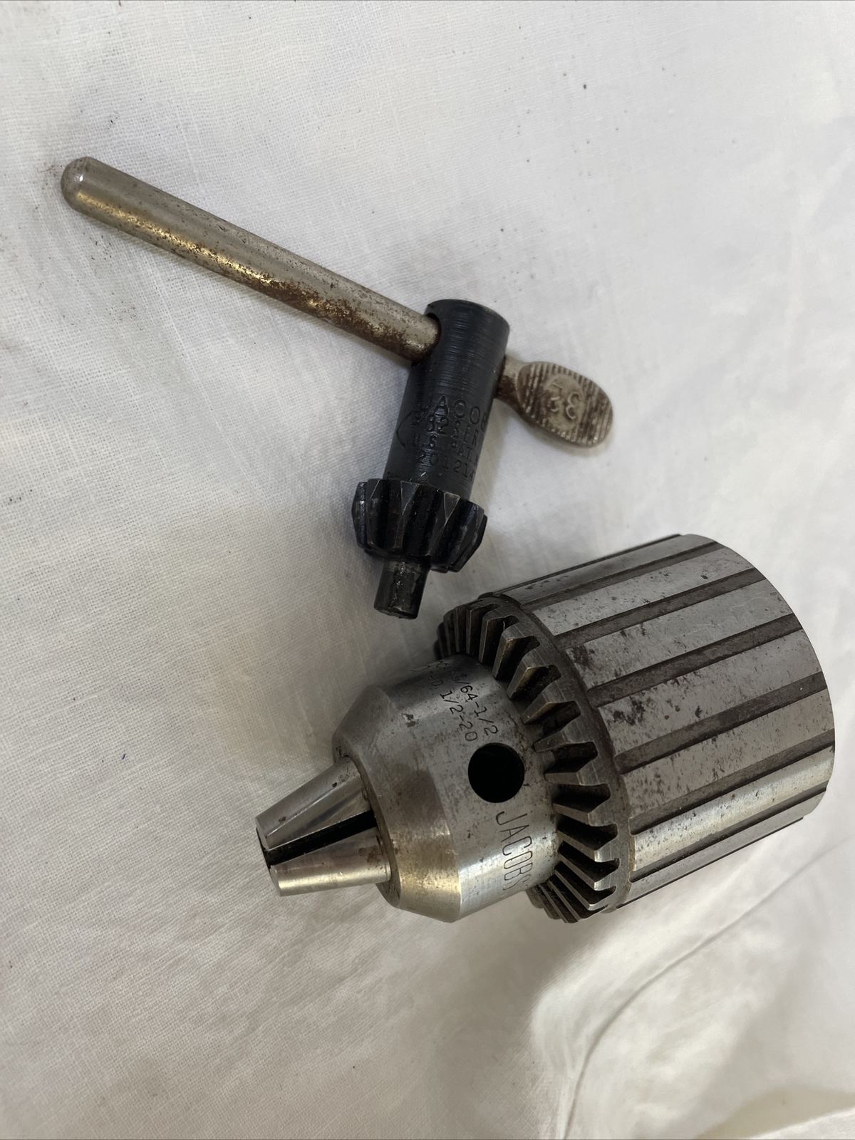 JACOBS Plain Bearing Chuck , 33B 1/2-20 ,CAP: 5/64-1/2 THD 1/2-20