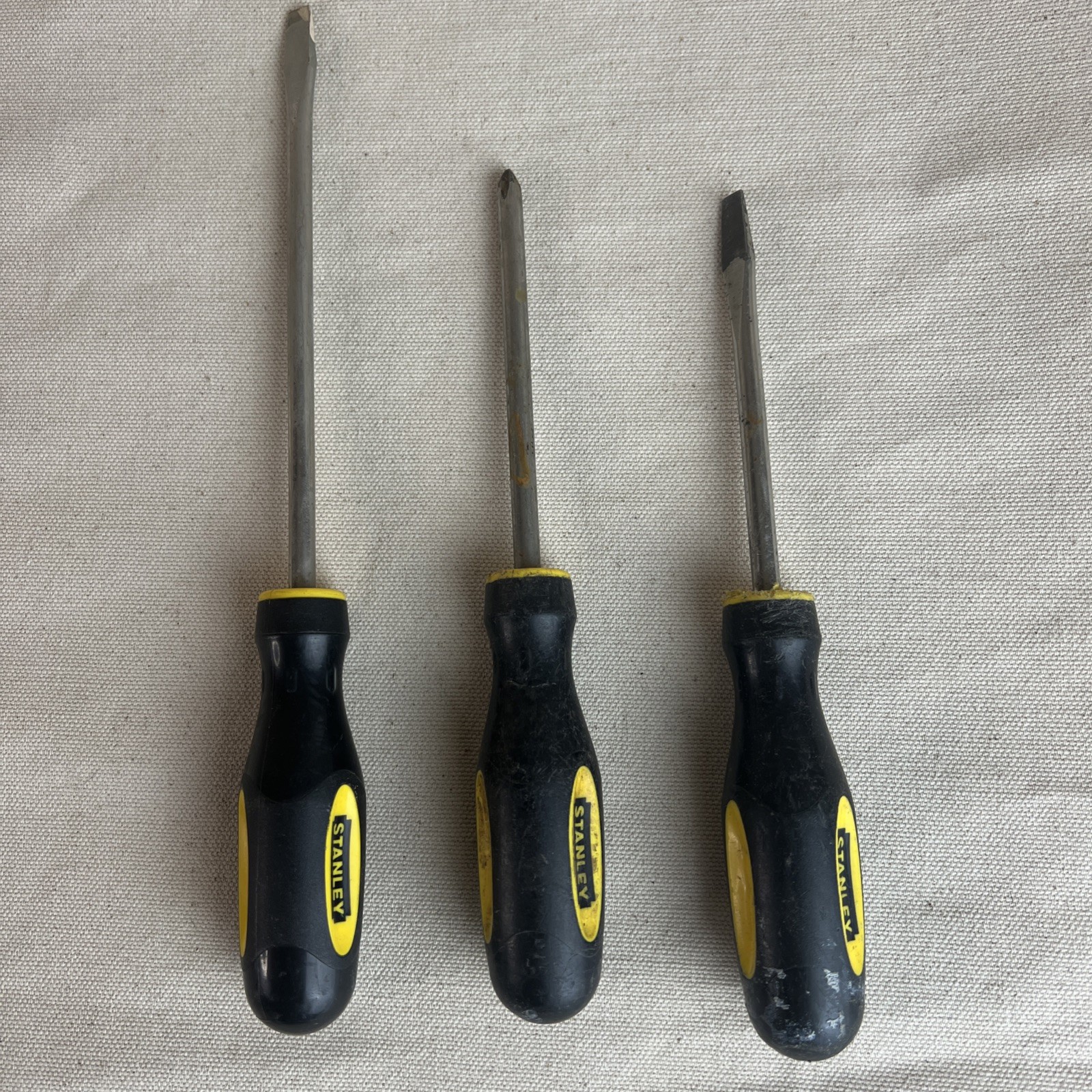 Vintage Stanley Screwdrivers 3 Piece Set