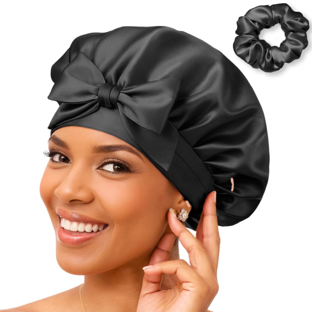 100% Mulberry Silk Bonnet for Sleeping Women – Made from Real, Pure Silk 100% Mulberry Silk Bonnet for Sleeping Women – Made from Real, Pure Silk
