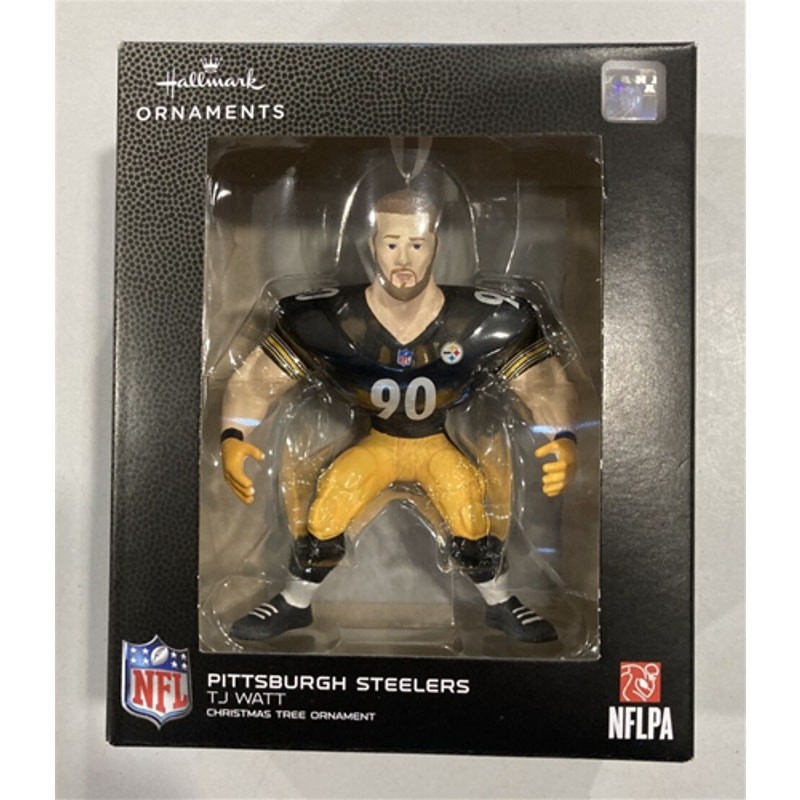 T. J. Watt Ornament Hallmark New Christmas Pittsburgh Steelers NFL 