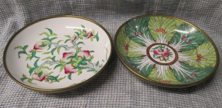 Lot of 2 Vintage 1940's Porcelain Hand Painted Ware Bowls | Japan