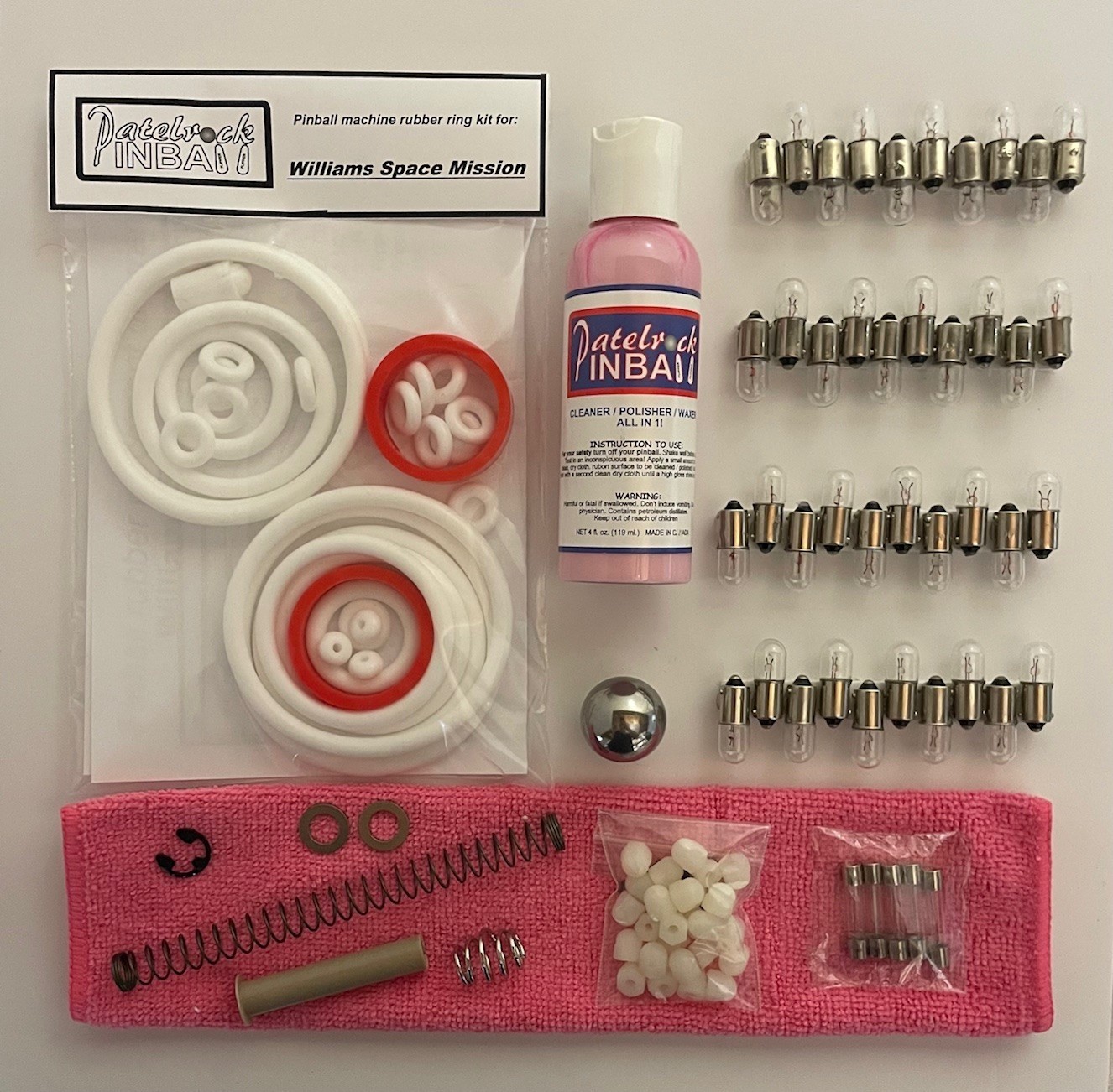 1976 Williams Space Mission Pinball Machine Maintenance Tune Up Kit 1976 Williams Space Mission Pinball Machine Maintenance Tune Up Kit