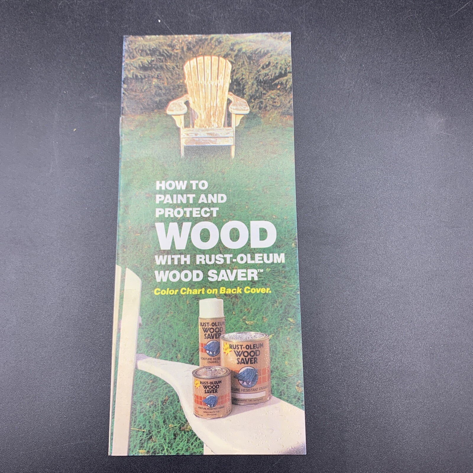 1987 Rust-Oleum Wood Saver Paints Brochure With Color Chart
