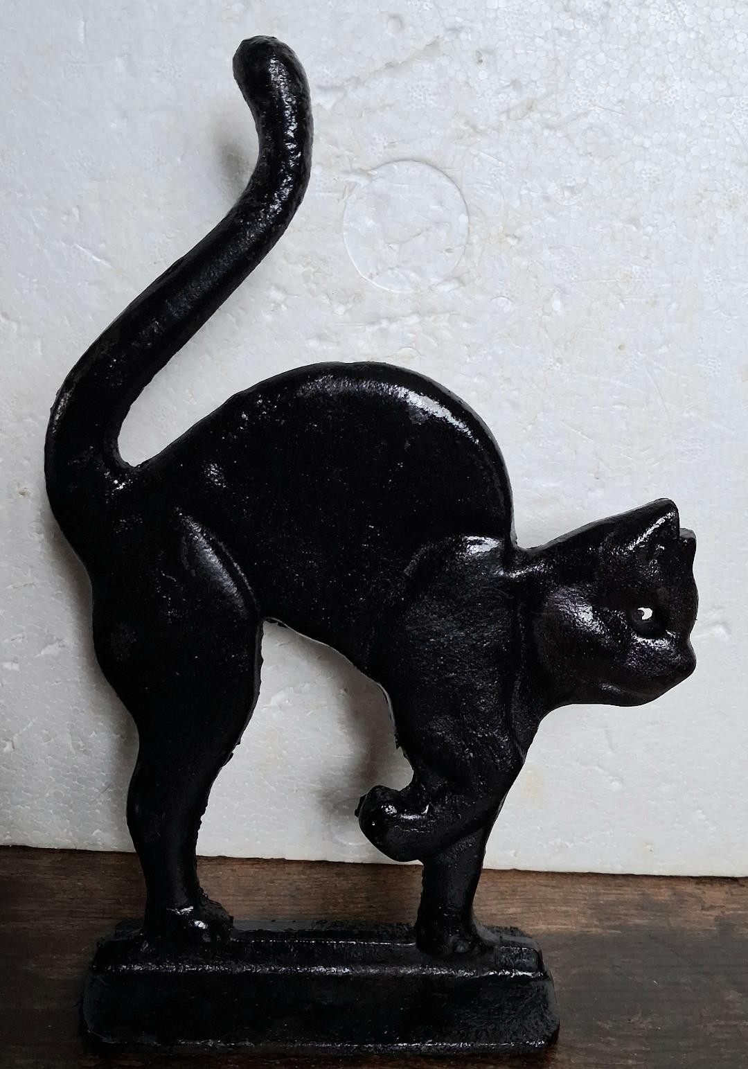 Cat   Door Stop 11 Inch  Entryway   Heavy  Cast Iron Home Office Gift