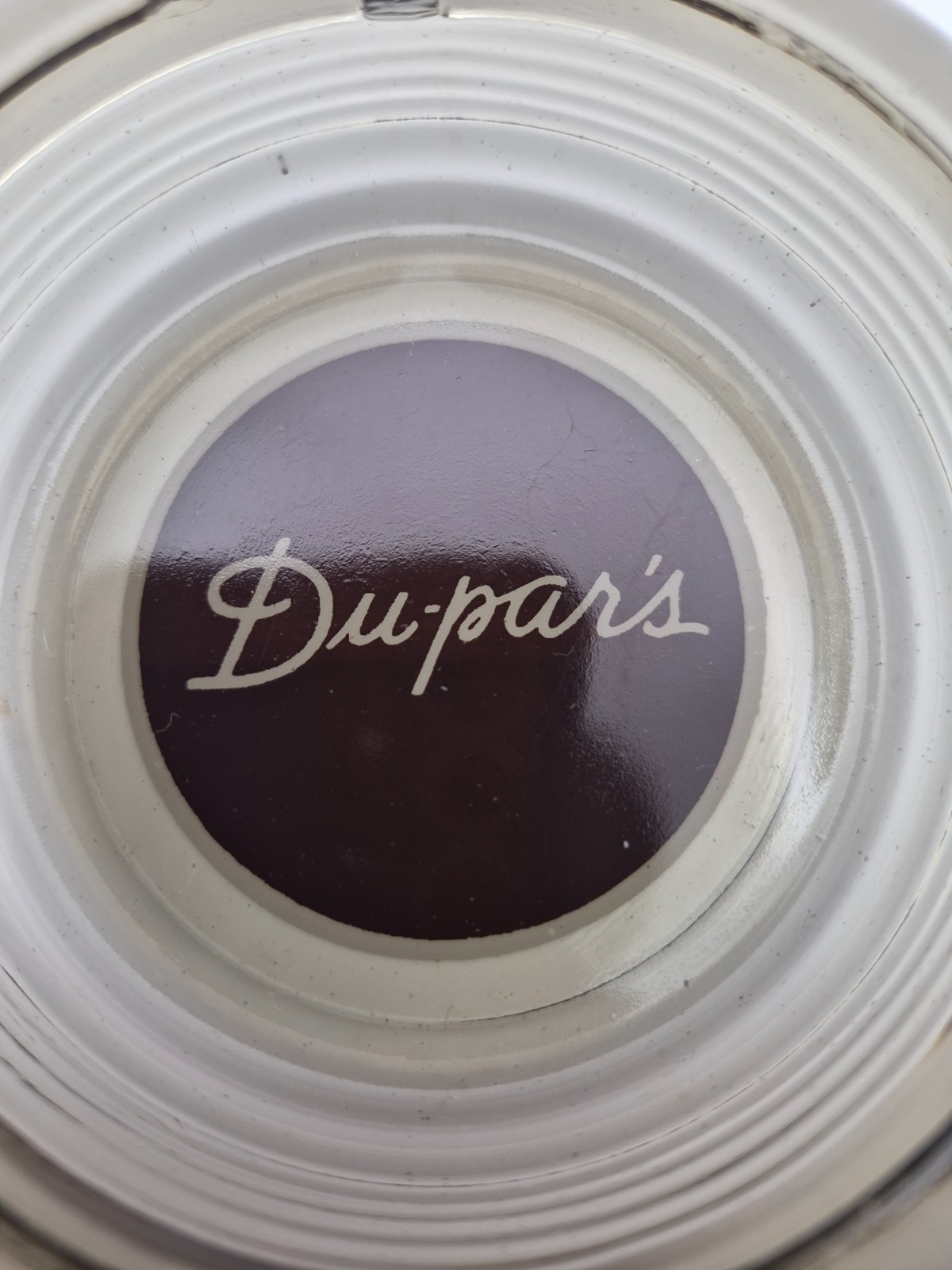 Vintage Du-par's Restaurant Heavy Glass Ashtray Los Angeles Advertising