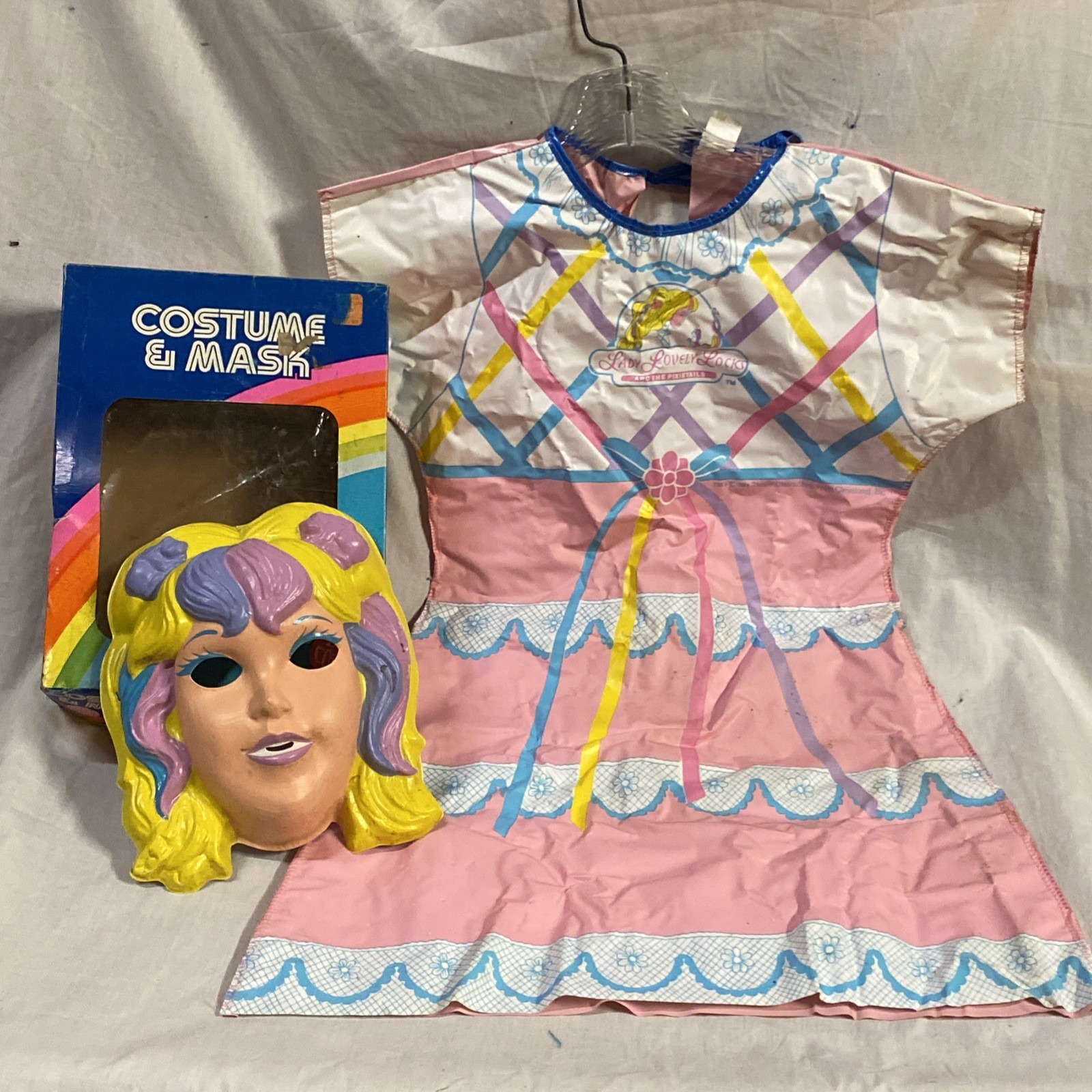 1987 LOVELY LADY LOCKS & PIXIETAILS Ben Cooper HALLOWEEN COSTUME 1980s Mattel