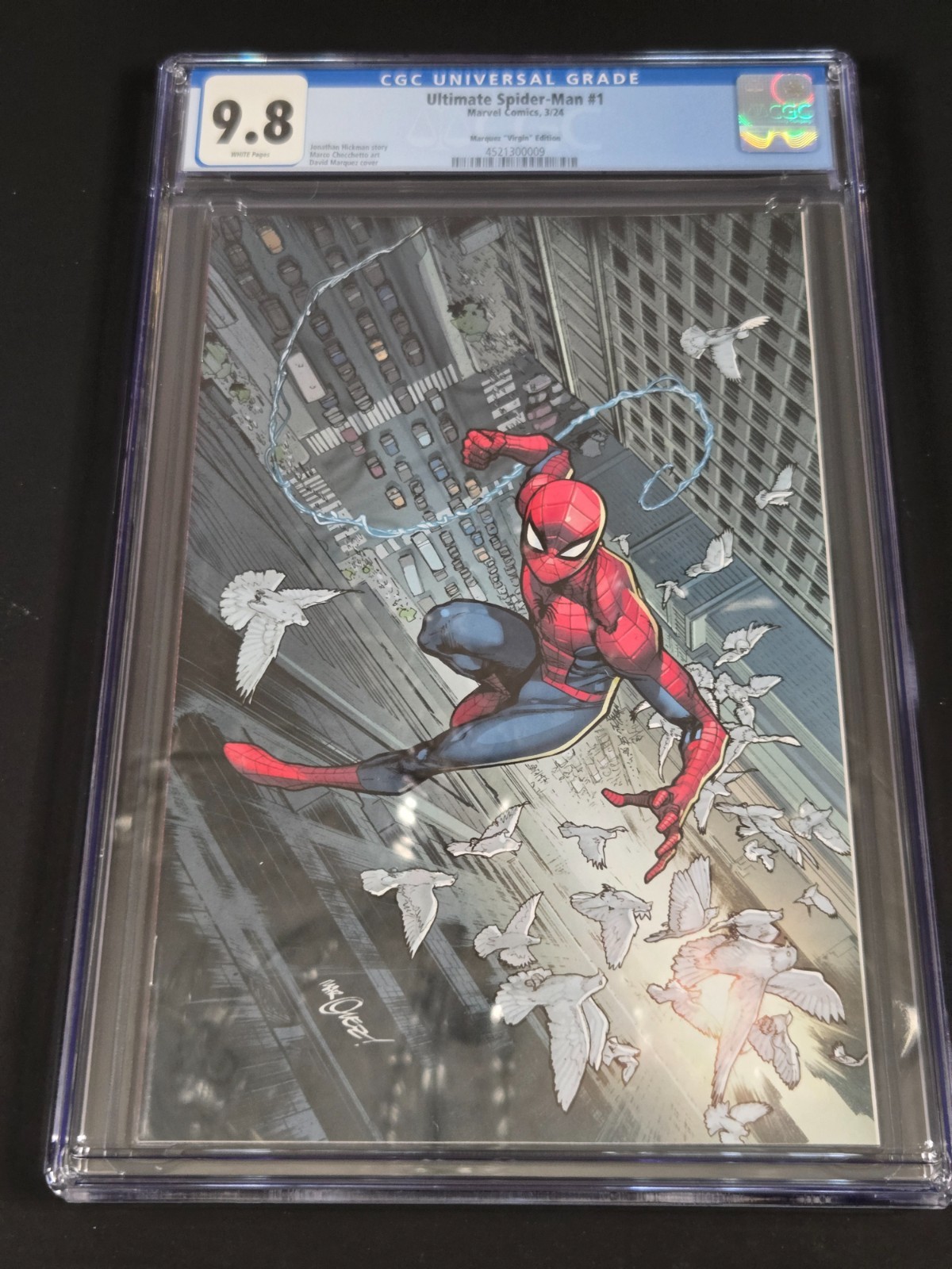 Ultimate Spider-Man (2024) #1, CGC 9.8 NM, 1:100 Marquez 