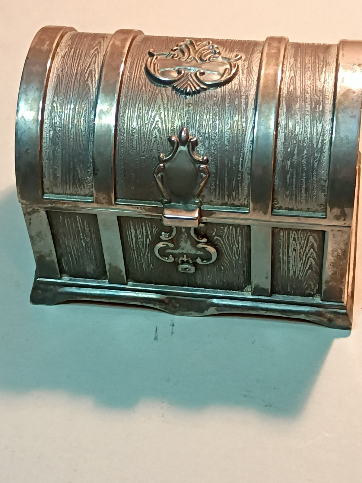 Treasure Chest Jewelry Box Trinket Lined In Original Box Engagement 2.5x2x2