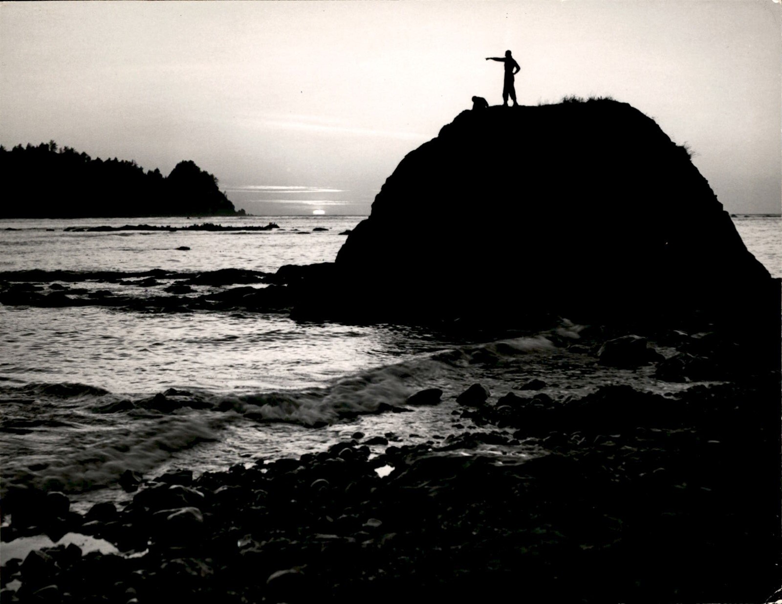 LD379 1960 Original Photo TIP OF CAPE ALAVA CANNONBALL ISLAND CAPE FLATTERY