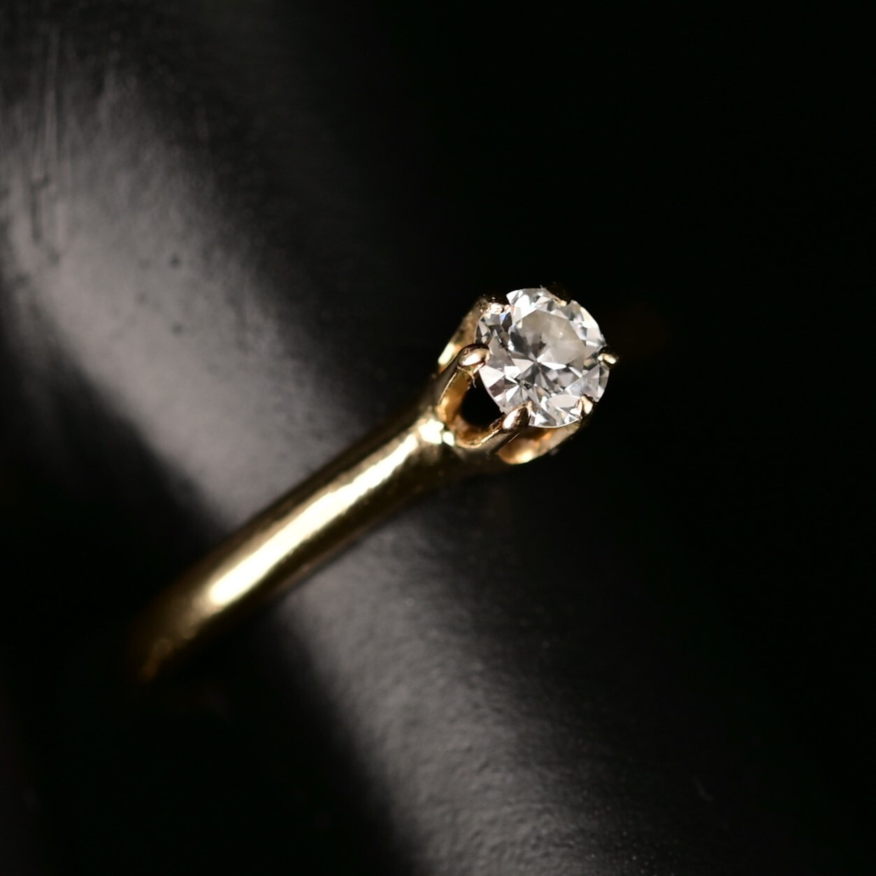 Original Vintage Signed Designer 14k Gold Diamond Engagement Promise Estate Ring