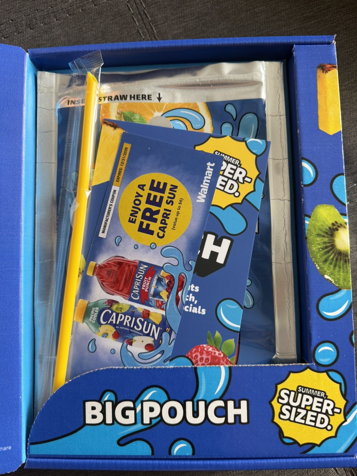 NEW Walmart Exclusive Capri Sun Big Pouch IN HAND AND READY TO SHIP NEW Walmart Exclusive Capri Sun Big Pouch IN HAND AND READY TO SHIP