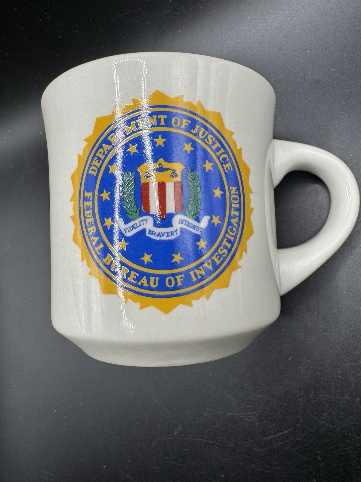 VINTAGE DOJ DEPARTMENT OF JUSTICE FBI FEDERAL BUREAU OF INVESTIGATION MUG F18