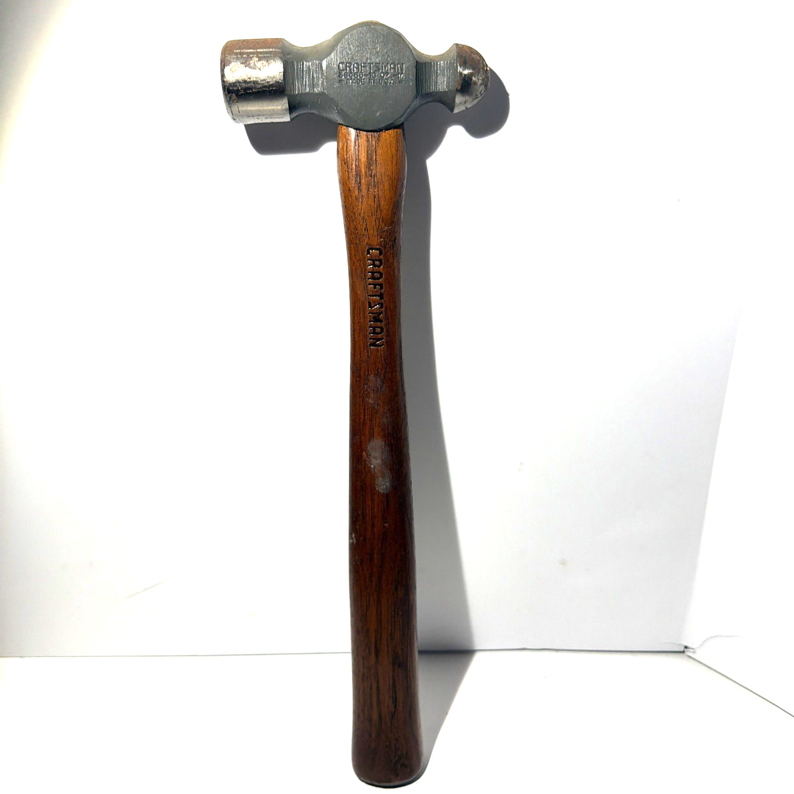 Sears Craftsman USA Nos 38465 Ball Pein Peen Hammer Stickered 16oz Gray head