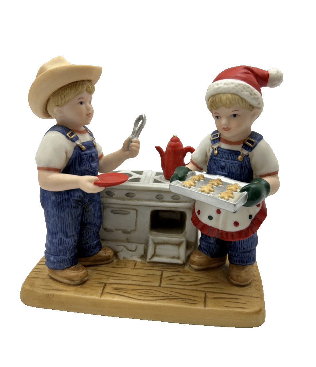Denim Days Cookies for Santa 2006 Homco Figurine Debbie & Danny #59177-06 Rare *