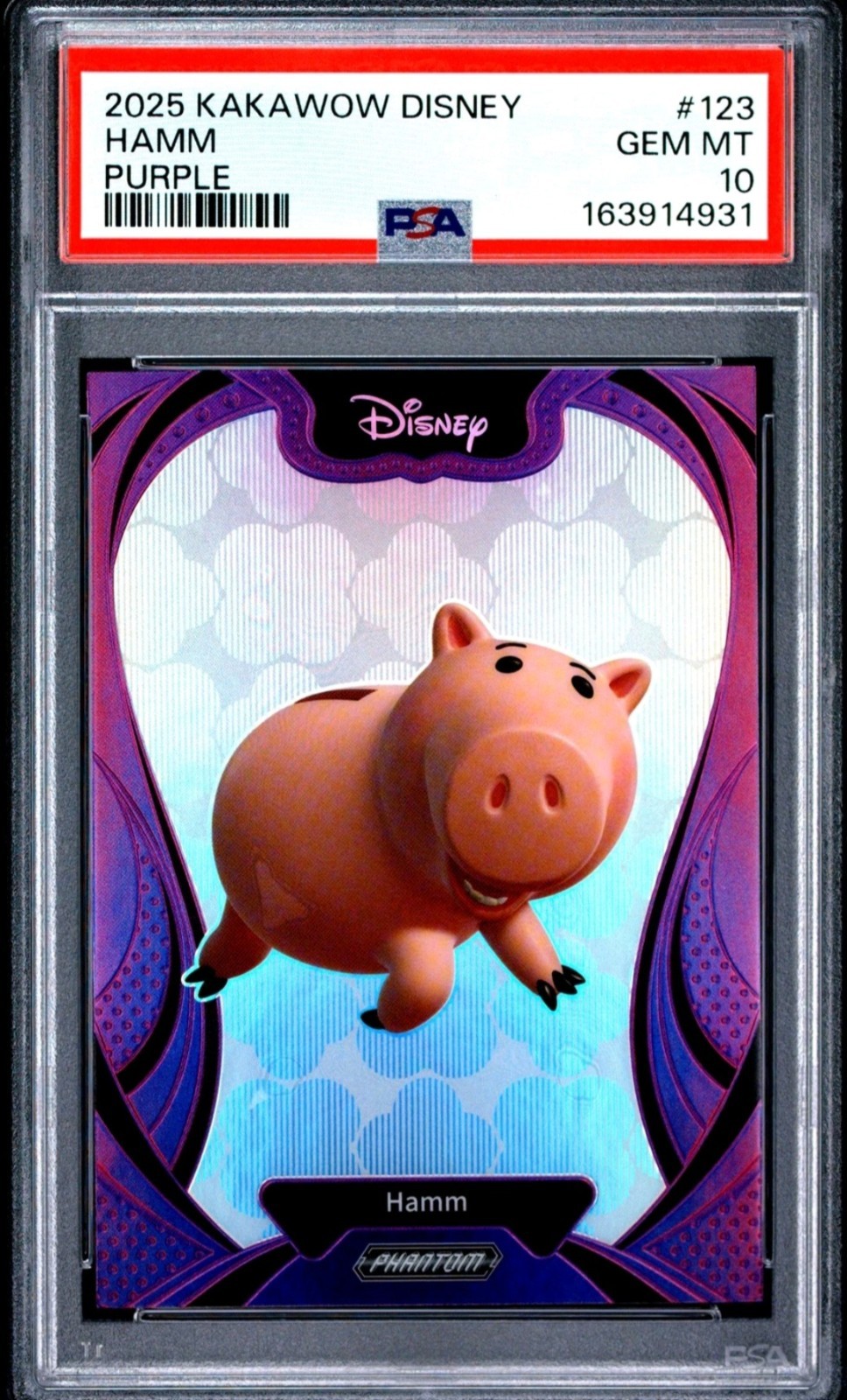 2025 HAMM PSA 10 DISNEY KAKAWOW PHANTOM PURPLE TOY STORY MOVIE #\'d /115 