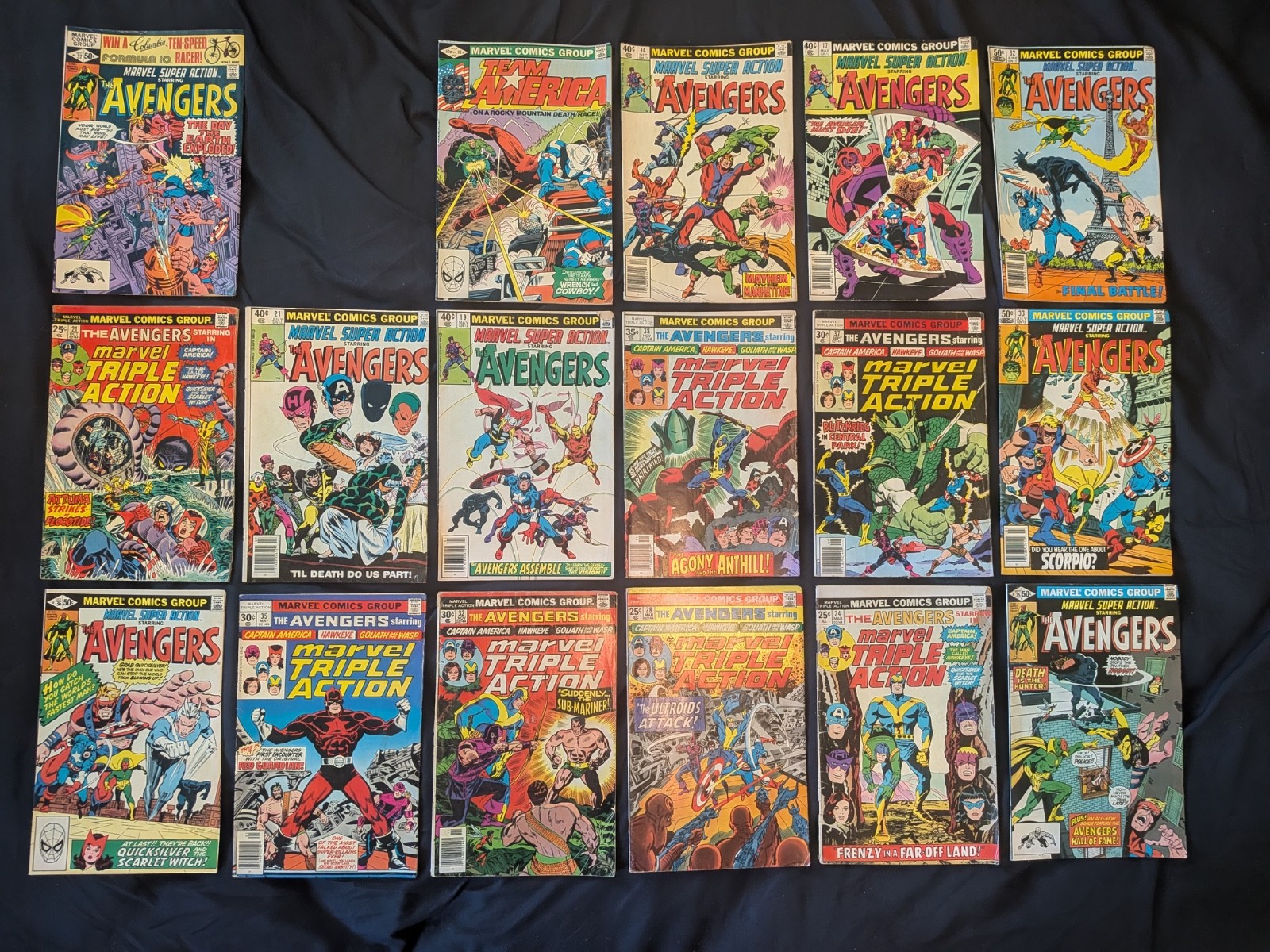 1970\'s Bronze Age Advengers Reprint Run Lot | Marvel Comics