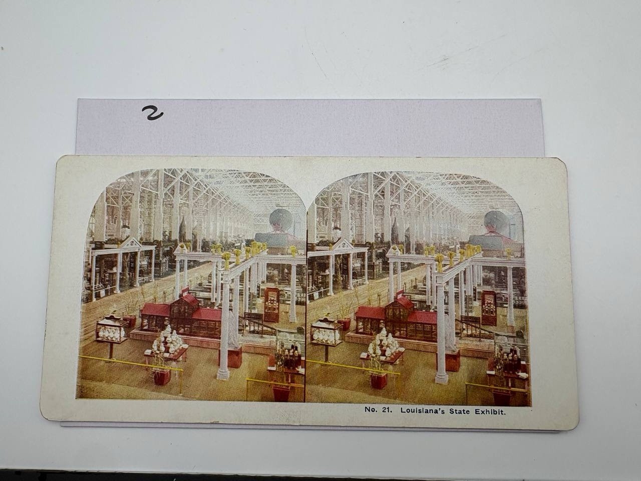 Antique Stereoview Louisiana State Exhibit 21 Vintage Expo Card