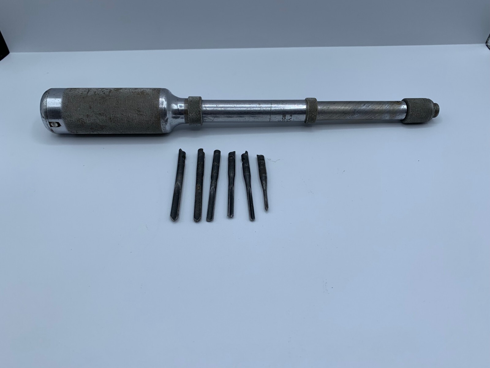 Vintage Stanley YANKEE No. 41 Automatic Spiral Push Drill w/6 Bits Made in USA