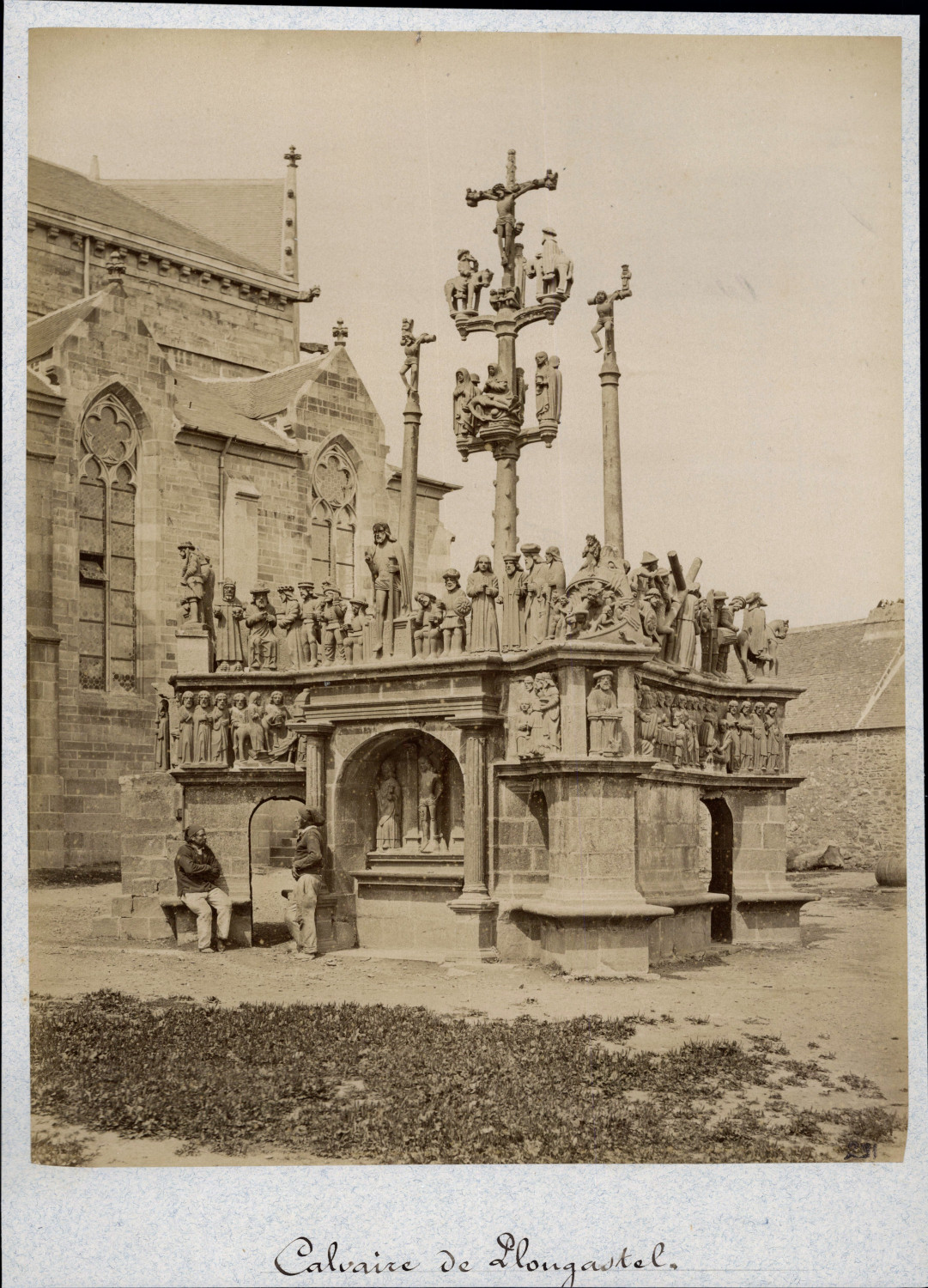 France, Plougastel-Daoulas, Le calvaire de Plougaste Vintage Print Print, France, Plougastel-Daoulas, Le calvaire de Plougaste Vintage Print Print,