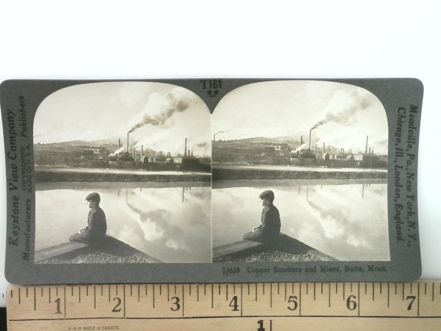 Copper Smelters Mines Butte Montana Stereoview Keystone View Co 1915 Industrial