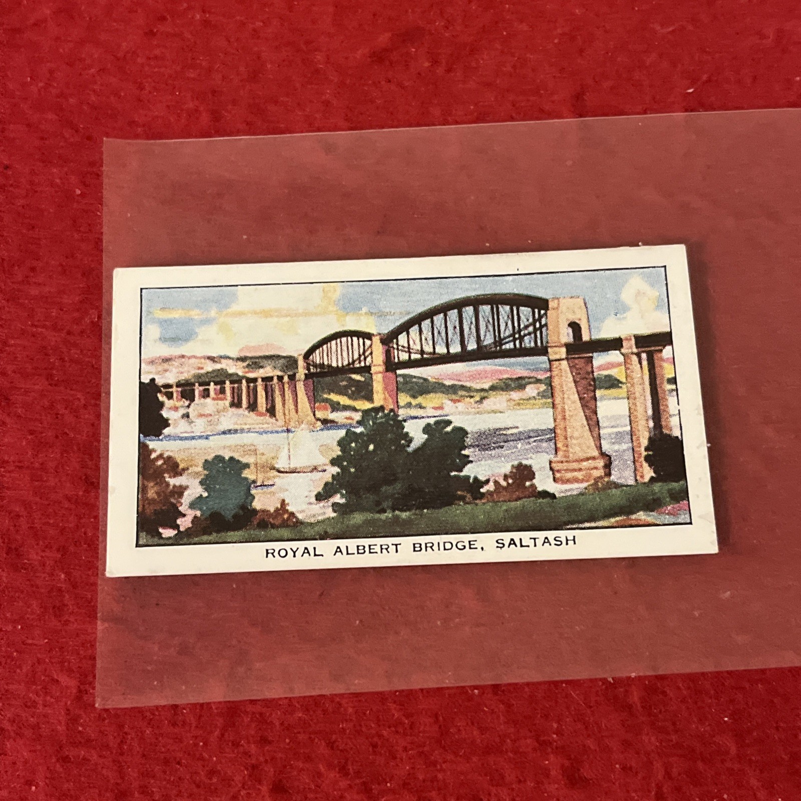1937 C.W.S. “Famous Bridges” ROYAL ALBERT BRIDGE Tobacco Card #21  G-VG