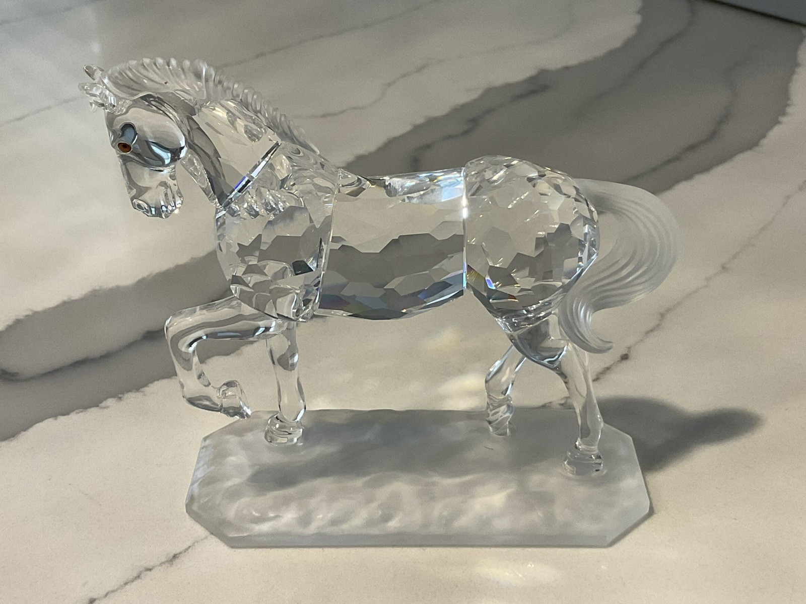 SWAROVSKI ARABIAN STALLION HORSE FIGURINE #221609 SWAROVSKI ARABIAN STALLION HORSE FIGURINE #221609