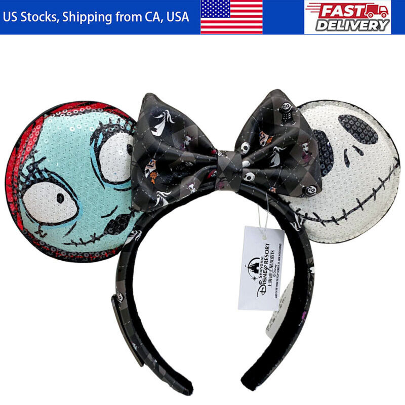 Hairband Disney-Park\'s Nightmare Before Christmas Sally Jack Ears Headband