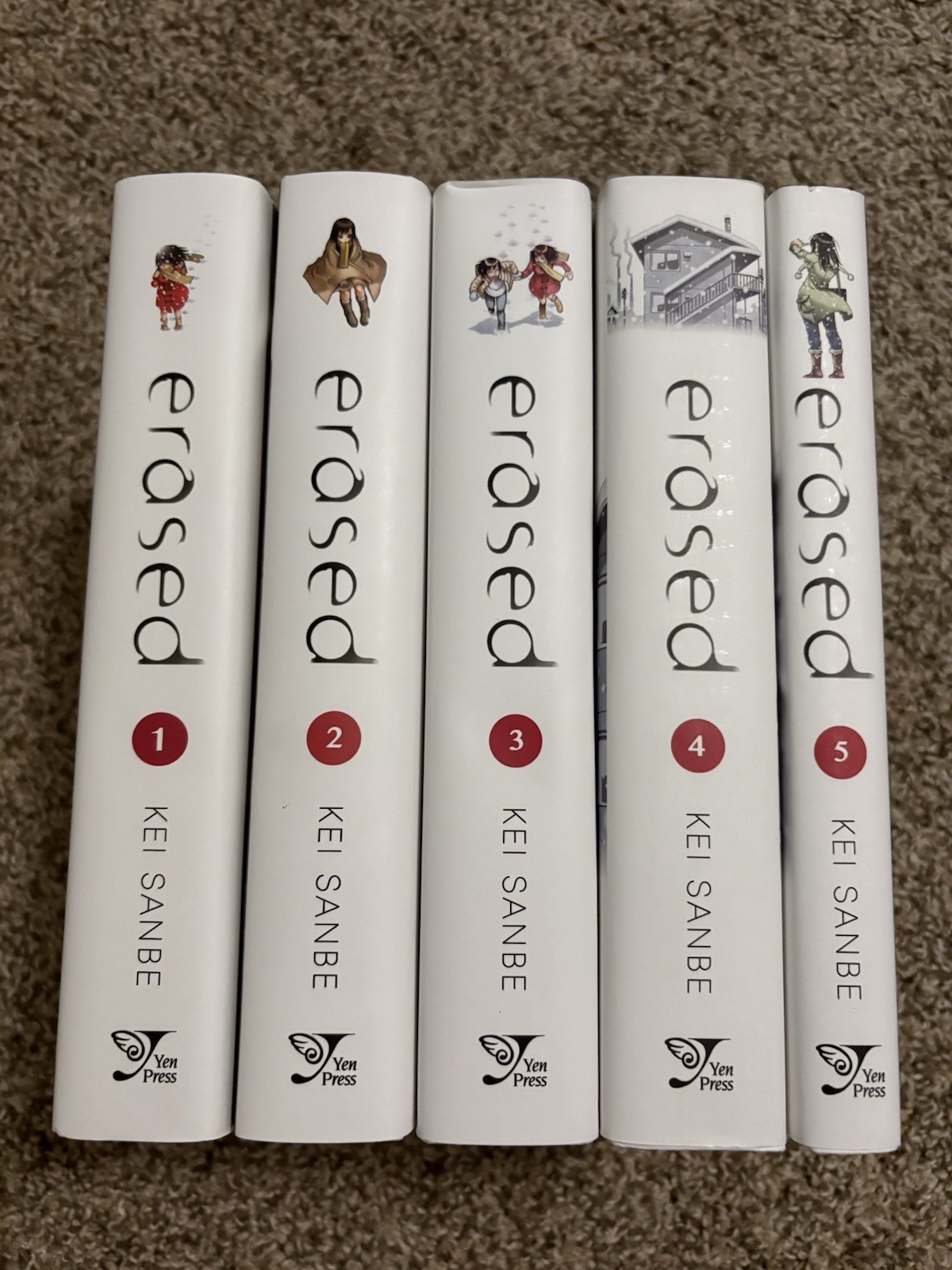 Erased English Manga Complete Series Volumes 1 2 3 4 5 1-5 Yen Press Kei Sanbe Erased English Manga Complete Series Volumes 1 2 3 4 5 1-5 Yen Press Kei Sanbe