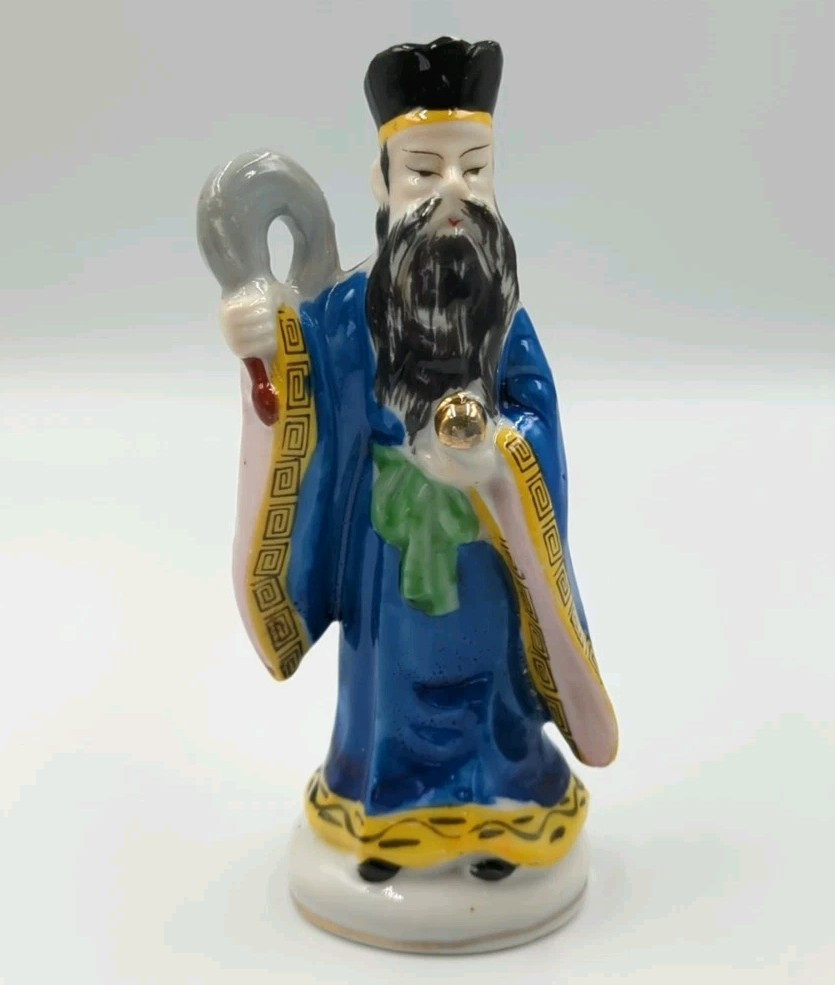 Vintage Porcelain Japanese Man Figurine