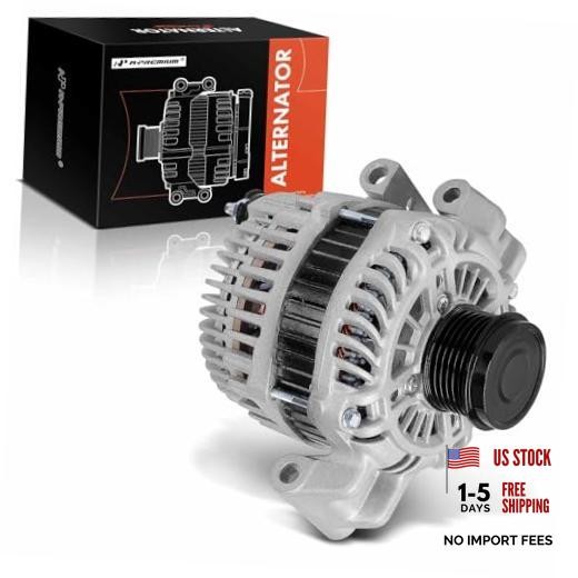Alternator, 12V 120A 6-Groove Decoupler Pulley CW | Compatible with Dodge