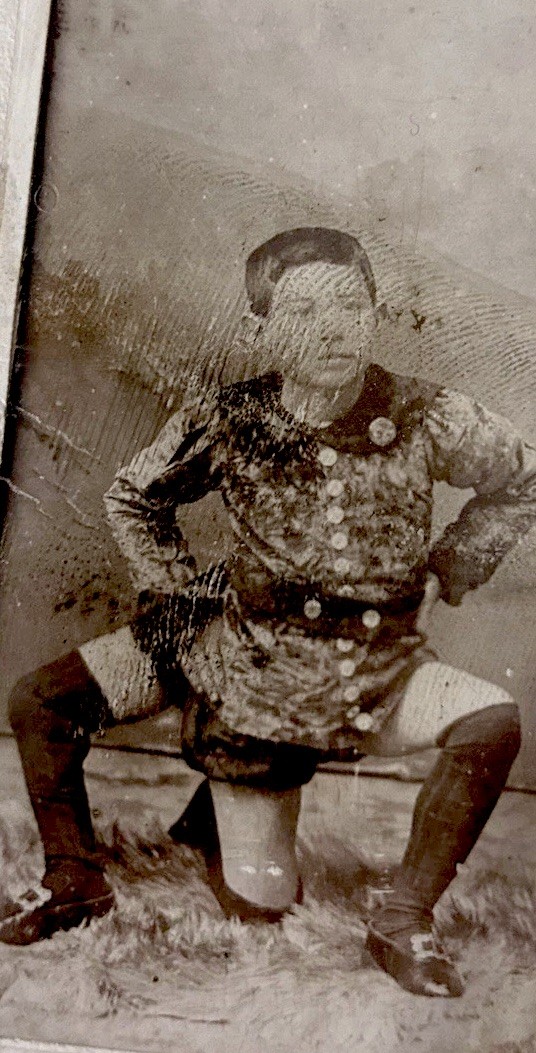1898 Francesco Lentini Three-Legged Boy Original Sideshow Photo Circus RARE