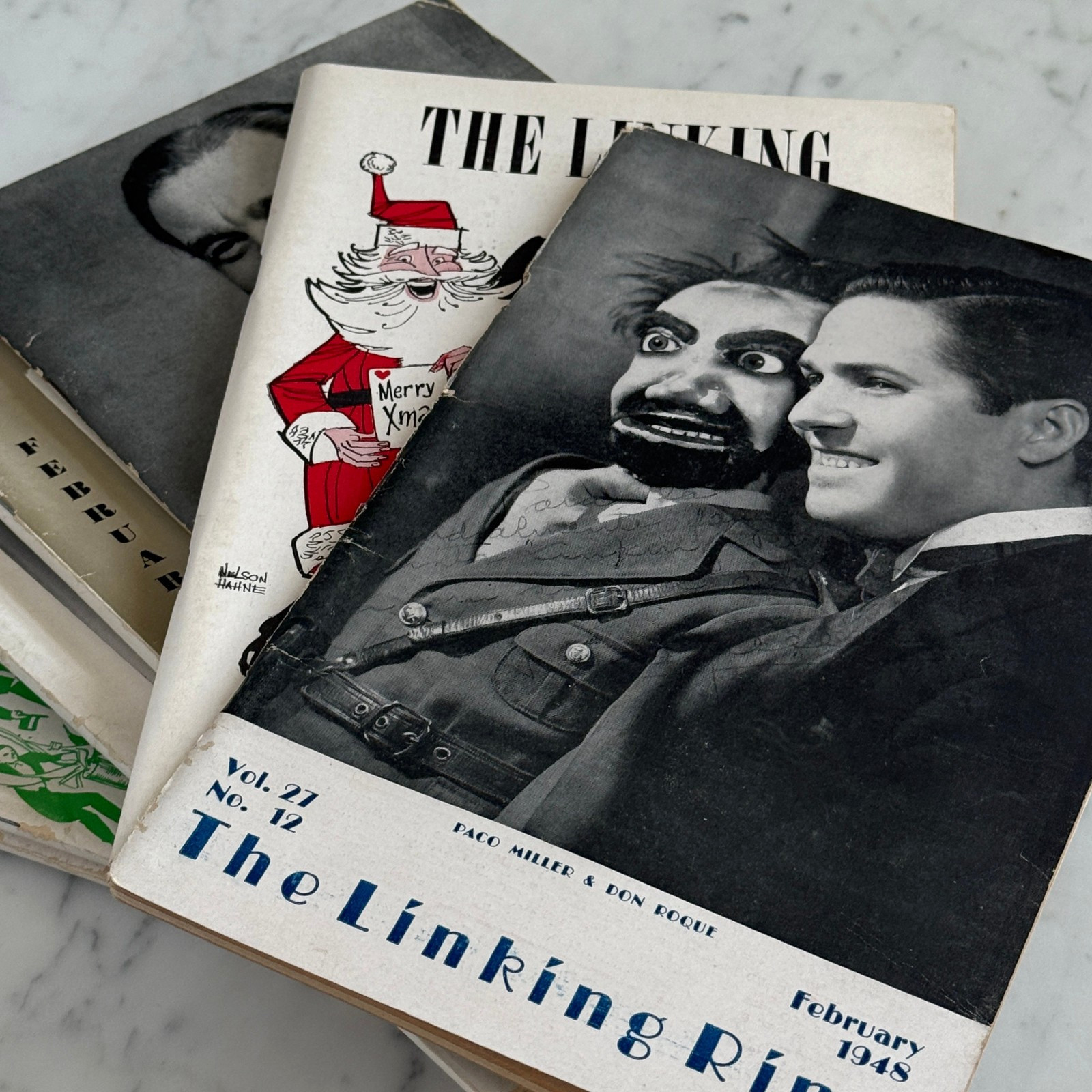 Vintage Linking Ring Magic Magazines 1948 & 1958 - IBM Illusions & Ventriloquist